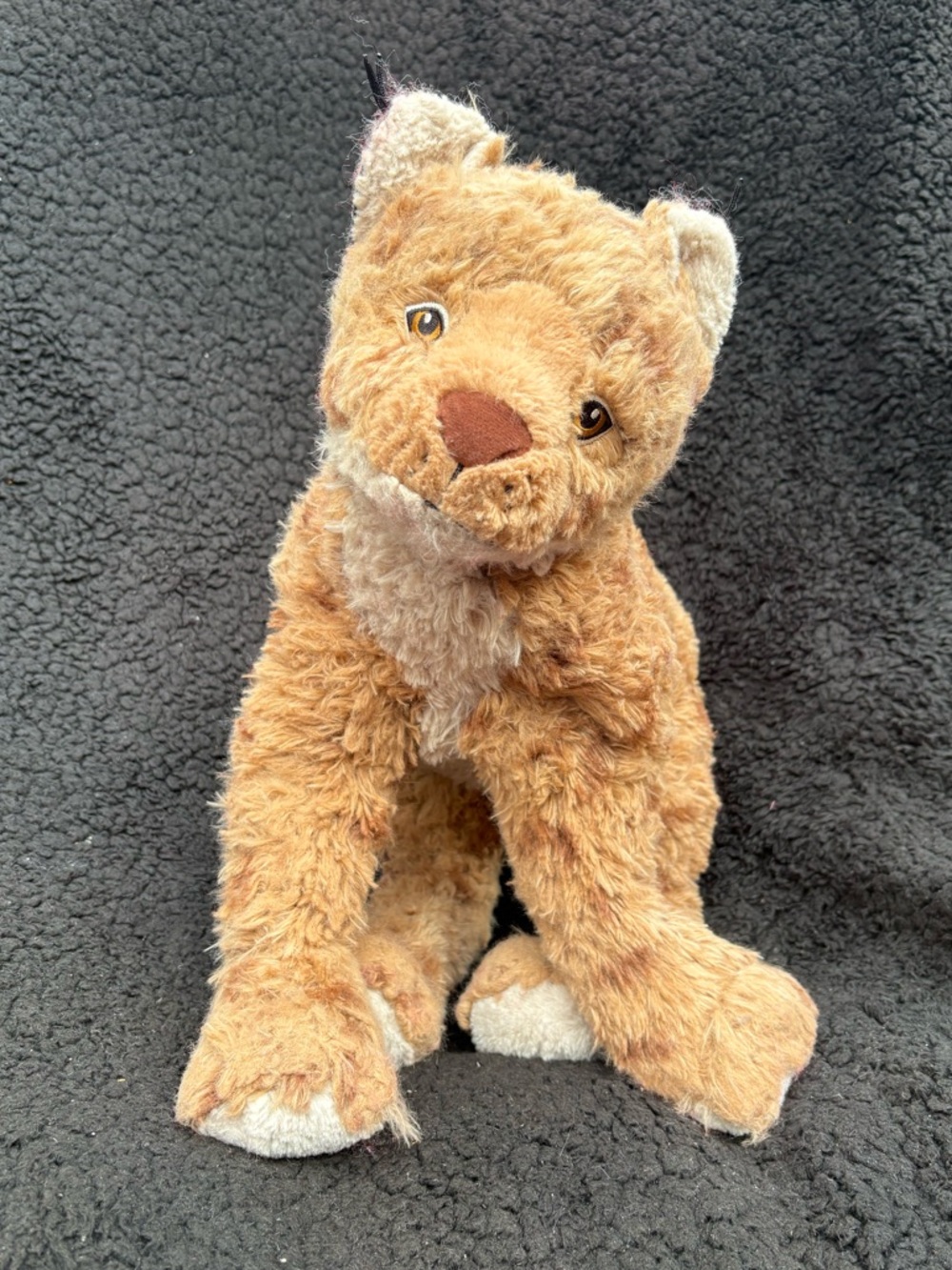 IKEA Skogsduva Lynx Plush Stuffed Animal 19" Wild Cat Toy